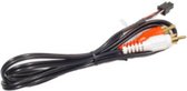 AUX Adapter microfit 4 pin Male to 2 x RCA Male