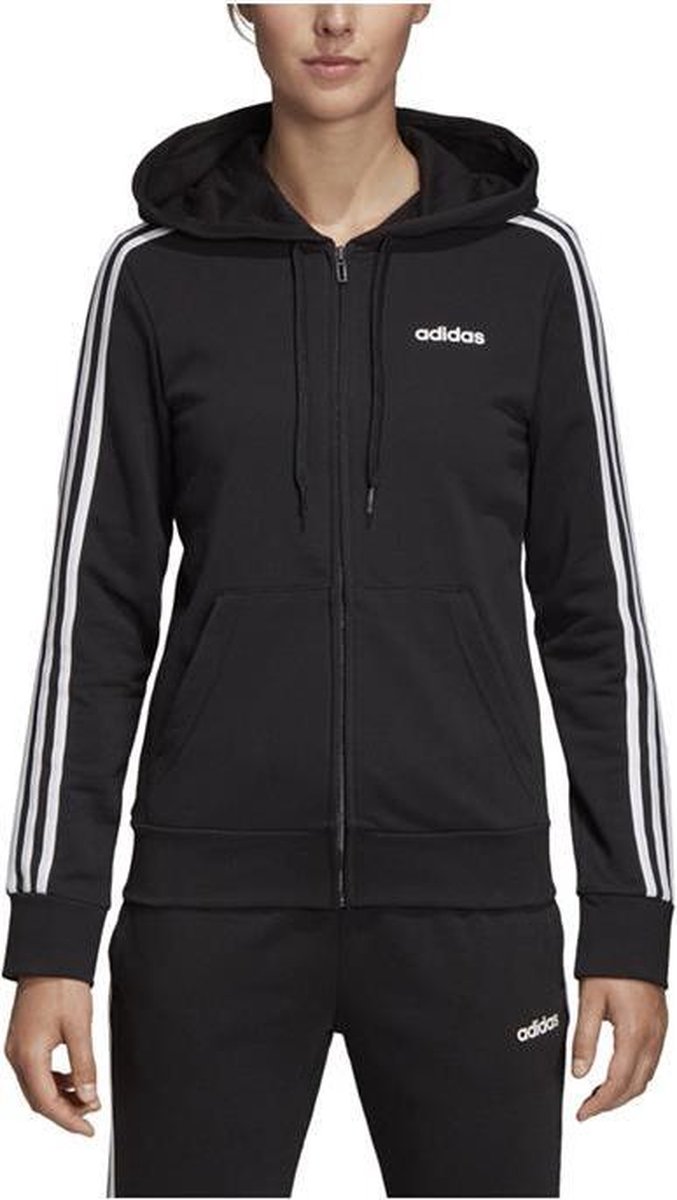 | adidas Essentials 3 Stripes vest dames zwartwit | adidas Essentials 3 Stripes vest dames zwartwit