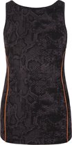 Top met boothals en met beha, snakeskin M Loungewear shirt YOGISTAR