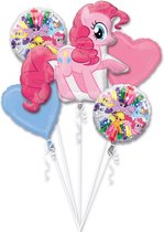 Boeket van 5 My Little Pony™ ballonnen - Feestdecoratievoorwerp