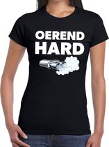 Oerend hard festival t-shirt zwart dames S