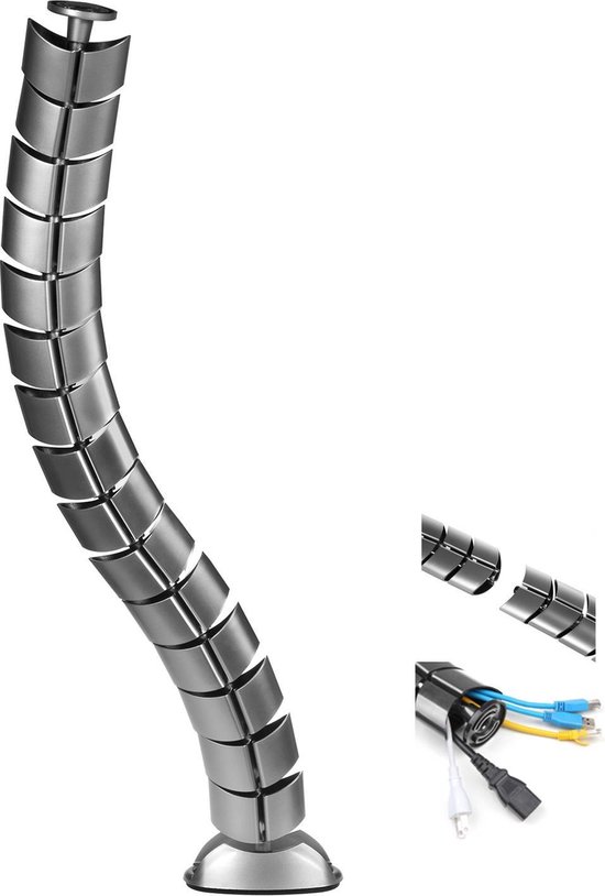 Câble de goulotte de câble - Cache-câble pour organiseur de bureau Maclean  MC-768 S
