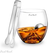 Final Touch - On The Rock Whisky glas - Roestvrijstalen whiskey stone