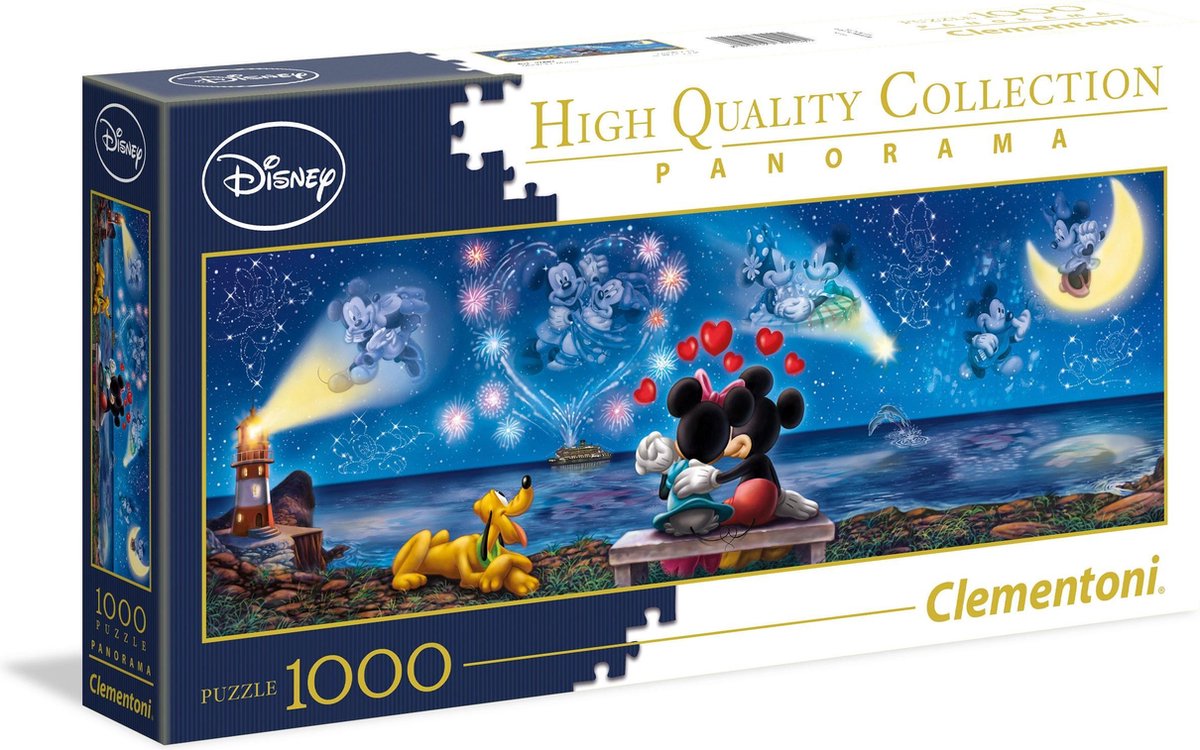 Struikelen erts bezig Clementoni - Panorama High Quality Collectie puzzel - Disney Mickey &  Minnie - 1000... | bol.com