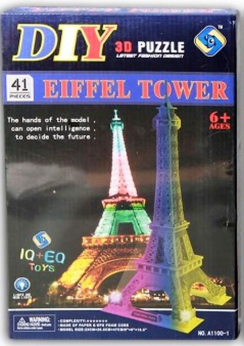 Mooie 3d puzzel met licht Eiffeltoren | bol.com