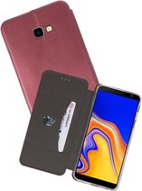 Etui Folio Slim pour Samsung Galaxy J4 Plus Bordeaux Rouge