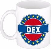 Dex naam koffie mok / beker 300 ml  - namen mokken