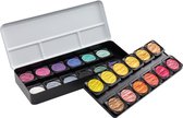 FINETEC® Parelmoer aquarelverf set Colourful | 24 kleuren