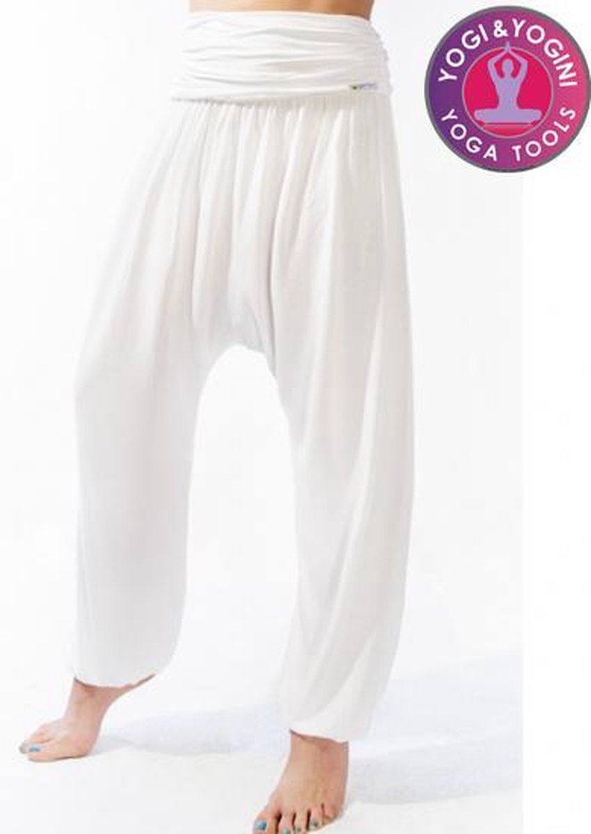 Yoga broek comfort wit - maat M/L - korting | bol.com