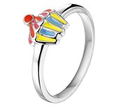 The Kids Jewelry Collection Bague Cupcake - Argent