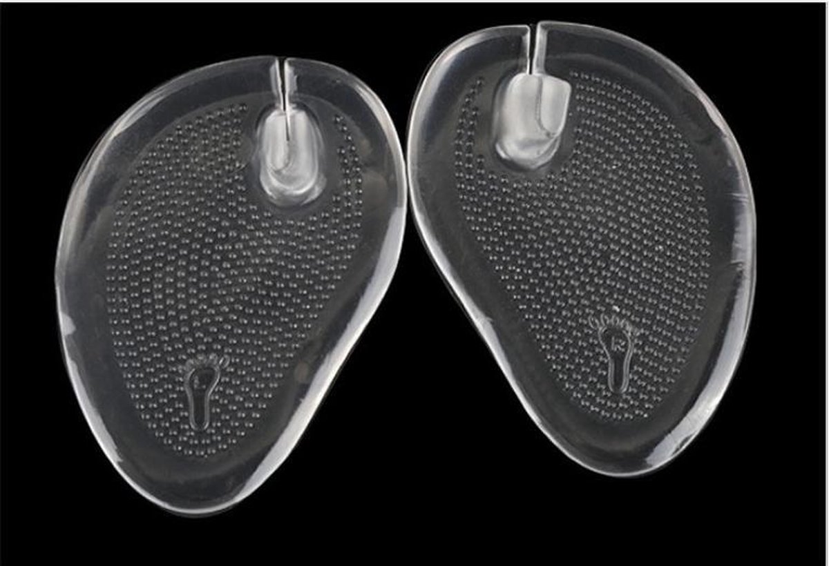 Inlegzolen voor sandalen, teenslippers, voorvoetkussen, hechtende gevoerde teenbeschermers, zachte voorvoetkussens voor teenslippers