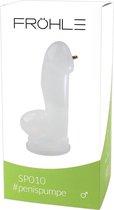 Fröhle – Penis Pomp Cylinder met Aantrekkelijke Anatomische Penis Vorm Zonder Pomp – 25 cm – Transparant