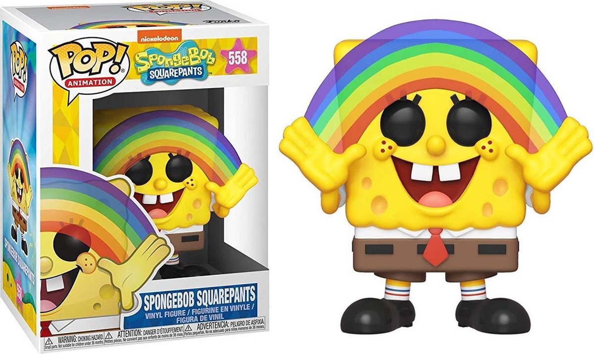 scheepsbouw elke keer argument Funko Pop! Spongebob Squarepants - Spongebob Rainbow | bol.com