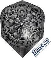 Harrows Quadro Silver Dartboard  Set   3 stuks