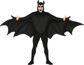 Halloween - Vleermuis verkleed kostuum zwart voor heren - Superhelden pak - Halloween verkleedkleding
