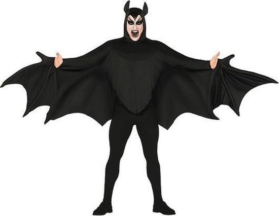Broers en zussen achterstalligheid Onvermijdelijk Halloween - Vleermuis verkleed kostuum zwart voor heren - Superhelden pak -  Halloween... | bol.com
