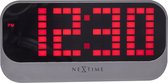 NeXtime - Wekker -  17.5 cm - ABS - Rood - 'Loud Alarm'