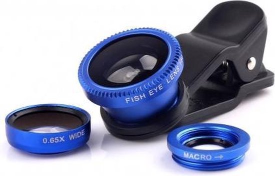 - PiX Series HD Clip Lens - 3-in-1 Fish Eye Lens
