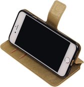Goud Apple iPhone 7 / 8 TPU wallet case booktype hoesje HM Book