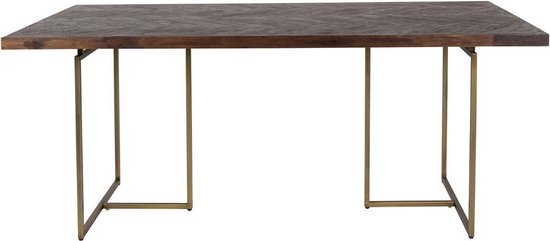 Table à manger en bois Dutchbone - 220x90 cm - Marron