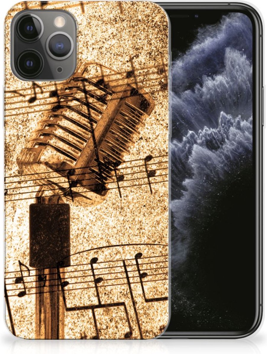 Apple iPhone 11 Pro Siliconen Hoesje met foto Bladmuziek