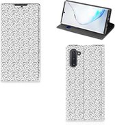 Geschikt voor Samsung Galaxy Note 10 Hoesje met Magneet Stripes Dots