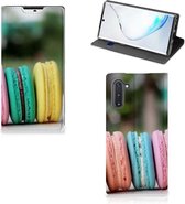 Geschikt voor Samsung Galaxy Note 10 Flip Style Cover Macarons