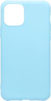 ADEL Siliconen Back Cover Softcase Hoesje Geschikt voor iPhone 11 Pro Max - Lichtblauw