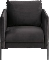 Lisomme Lynn fauteuil - Fluweel - Zwart