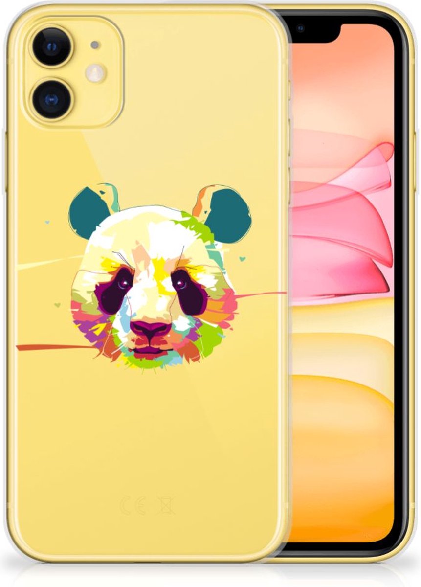 Apple iPhone 11 Telefoonhoesje met Naam Panda Color