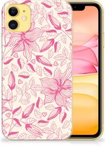 Geschikt voor iPhone 11 TPU Case Pink Flowers