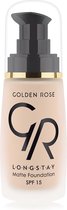 Golden Rose Longstay Matte Foundation NO: 01 - Vloeibare Matte Foundation01