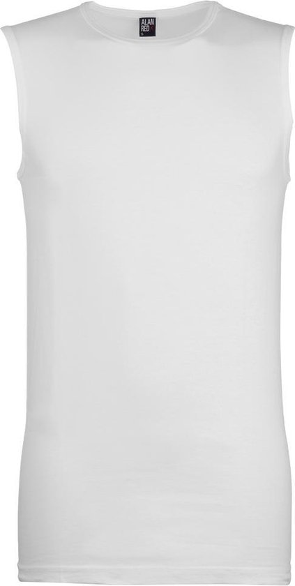 ALAN RED singlets Montana (2-pack) - O-hals - wit - Maat: S