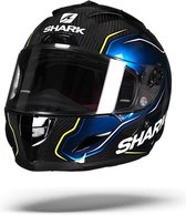 Shark Race-R Pro Carbon Guintoli Carbon Blauw Geel Dby Integraalhelm - Motorhelm - Maat XL