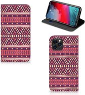 Geschikt voor iPhone 11 Pro Hoesje met Magneet Aztec Purple