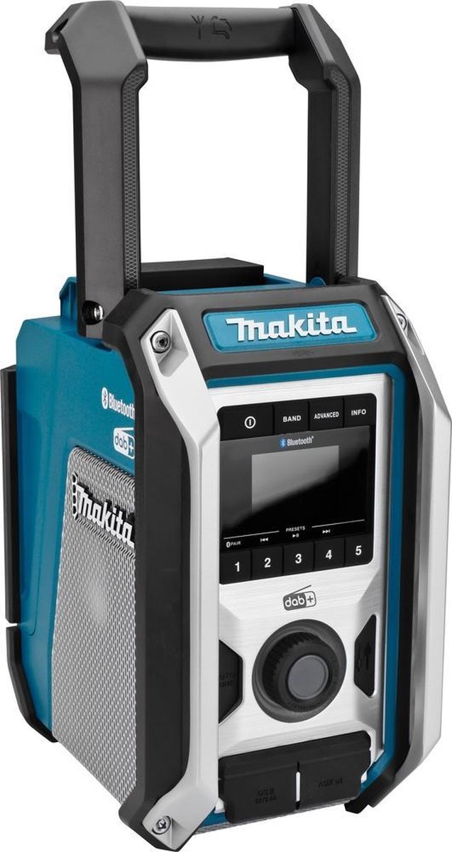 Makita DMR115 accu bouwradio - FM DAB/DAB+ Bluetooth - Bass subwoofer -  voor 10,8/12V... | bol.com