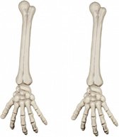 Halloween - 2x Horror kerkhof botten decoratie skelet arm 46 cm - Halloween versiering