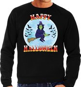 Halloween Happy Halloween heks verkleed sweater zwart voor heren - horror heks trui / kleding / kostuum M