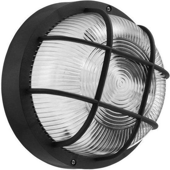 Arbitrage gunstig Versterker Ronde bullseye (bulleye) buitenlamp, zwart E27 | bol.com