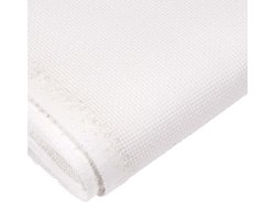 Aida borduurstof 18 count wit - coupon van 30 x 40 cm