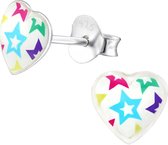 Little Bijoux oorknopje-coloured hearts