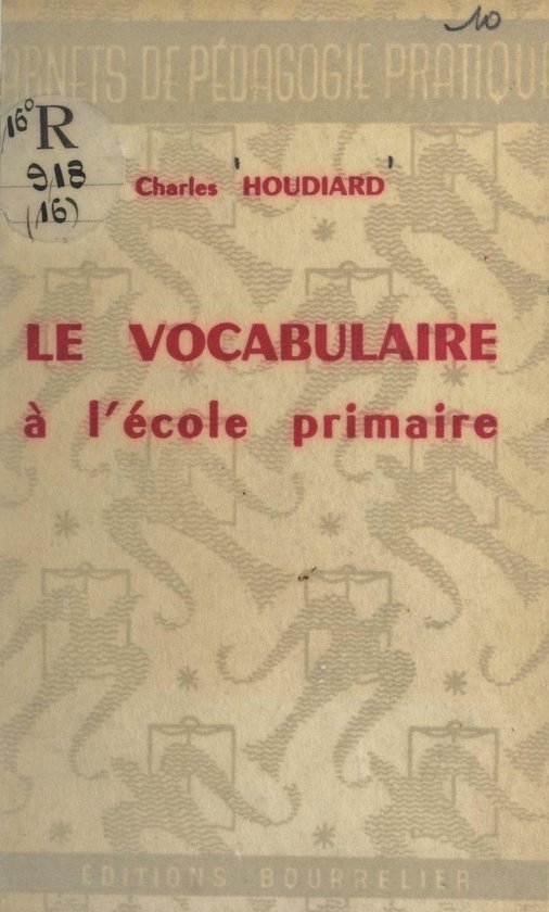 Le vocabulaire à l'école primaire - cover