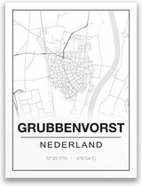 Poster/plattegrond GRUBBENVORST - 30x40cm