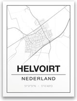Poster/plattegrond HELVOIRT - 30x40cm