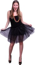 Jaren 20 Danseressen Kostuum | Tule Rok Ballet Zwart Vrouw | One size | Carnaval kostuum | Verkleedkleding