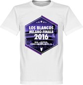 Real Madrid Los Blancos Milano Finale T-Shirt 2016 - L