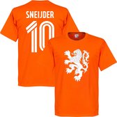 Nederlands Elftal 10 Sneijder Lion T-Shirt - XS