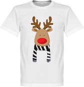 Reindeer Supporter T-Shirt - Wit/Zwart  - M