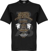 Manchester United Trophy Collection T-Shirt - Zwart - M