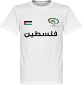 Palestina Football T-Shirt - Wit - S